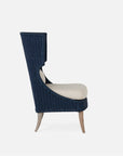 Made Goods Arla Wingback Outdoor Lounge Chair in Clyde Fabric