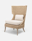 Made Goods Arla Wingback Outdoor Lounge Chair in Havel Velvet