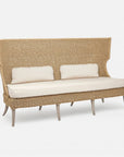 Made Goods Arla Faux Rope Outdoor Sofa in Garonne Leather