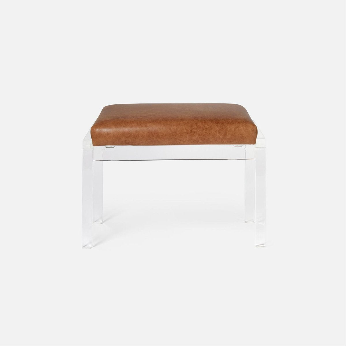 Made Goods Artem Single Upholstered Bench in Bassac Leather