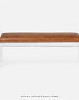 Made Goods Artem Double Upholstered Bench in Mondego Cotton Jute