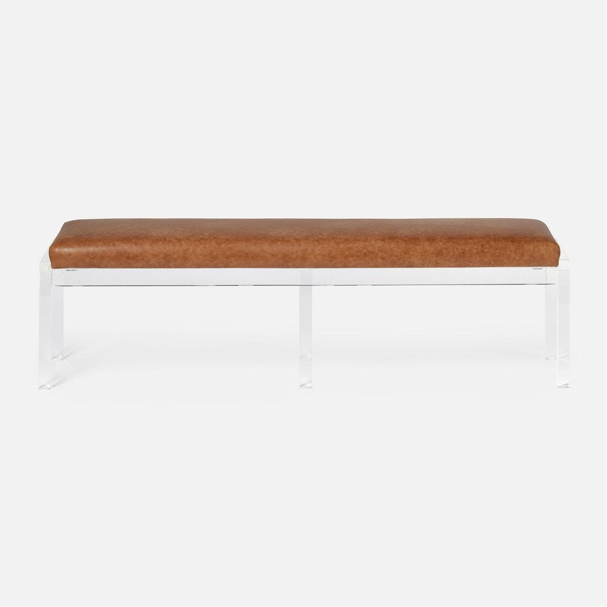Made Goods Artem Triple Upholstered Bench in Rhone Leather