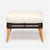 Made Goods Aurora Woven Outdoor Ottoman in Weser Fabric