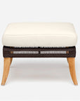 Made Goods Aurora Woven Outdoor Ottoman in Weser Fabric