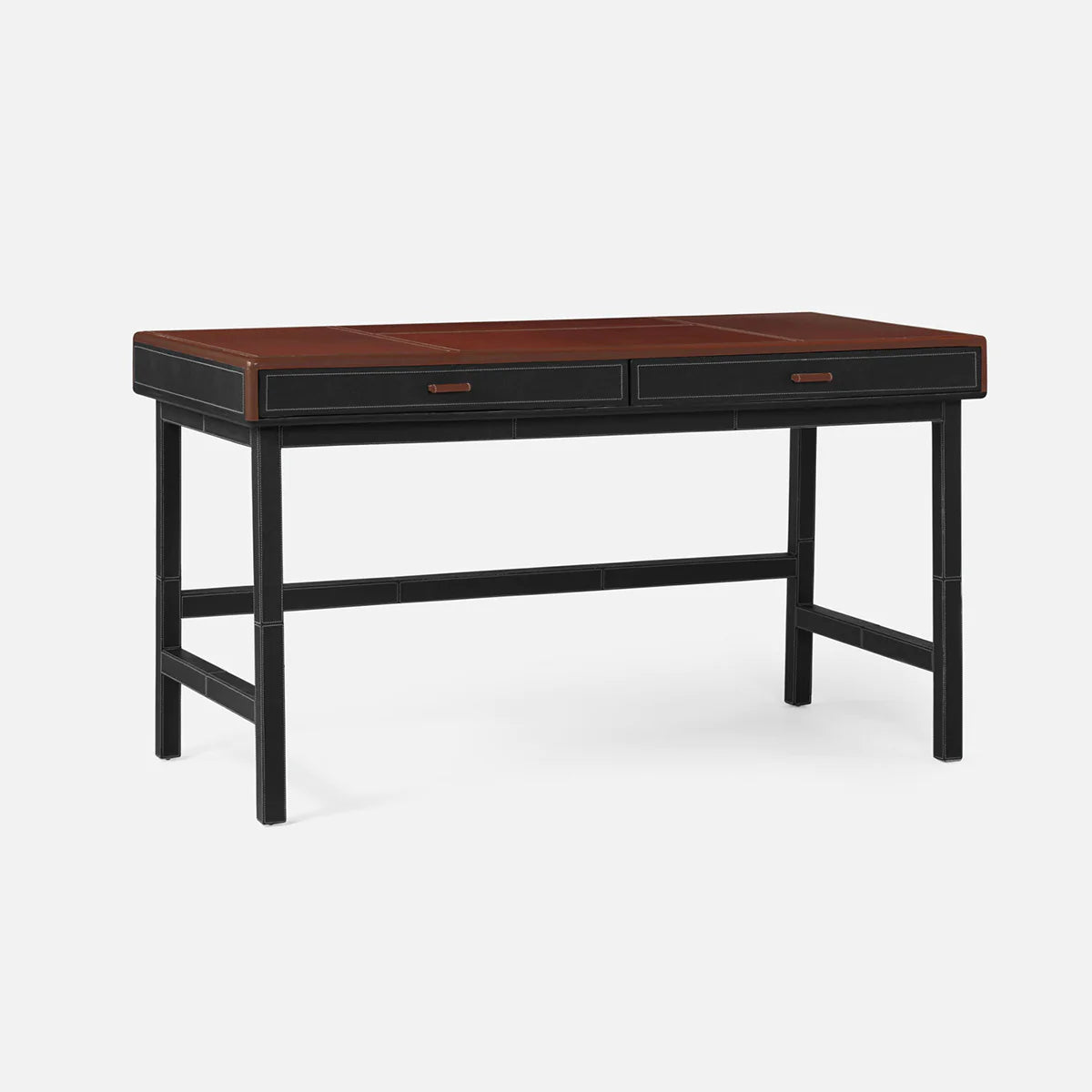 Made Goods Axton 54-Inch Traditional Leather Desk