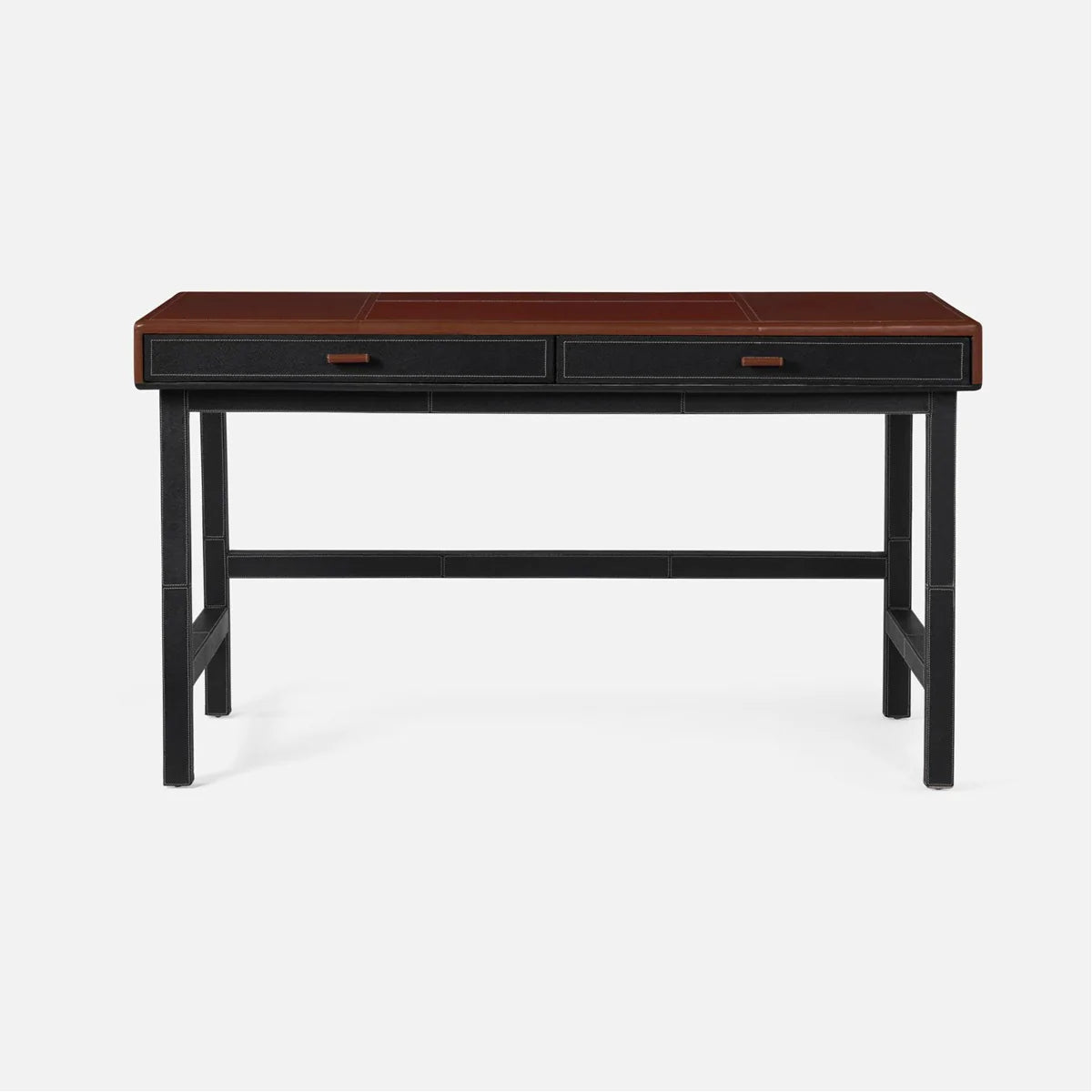 Made Goods Axton 54-Inch Traditional Leather Desk