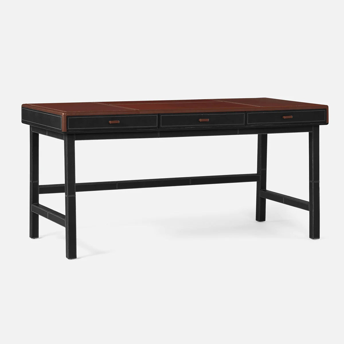 Made Goods Axton 64-Inch Traditional Leather Desk