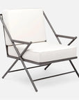 Made Goods Balta Metal XL Outdoor Lounge Chair, Pagua Fabric