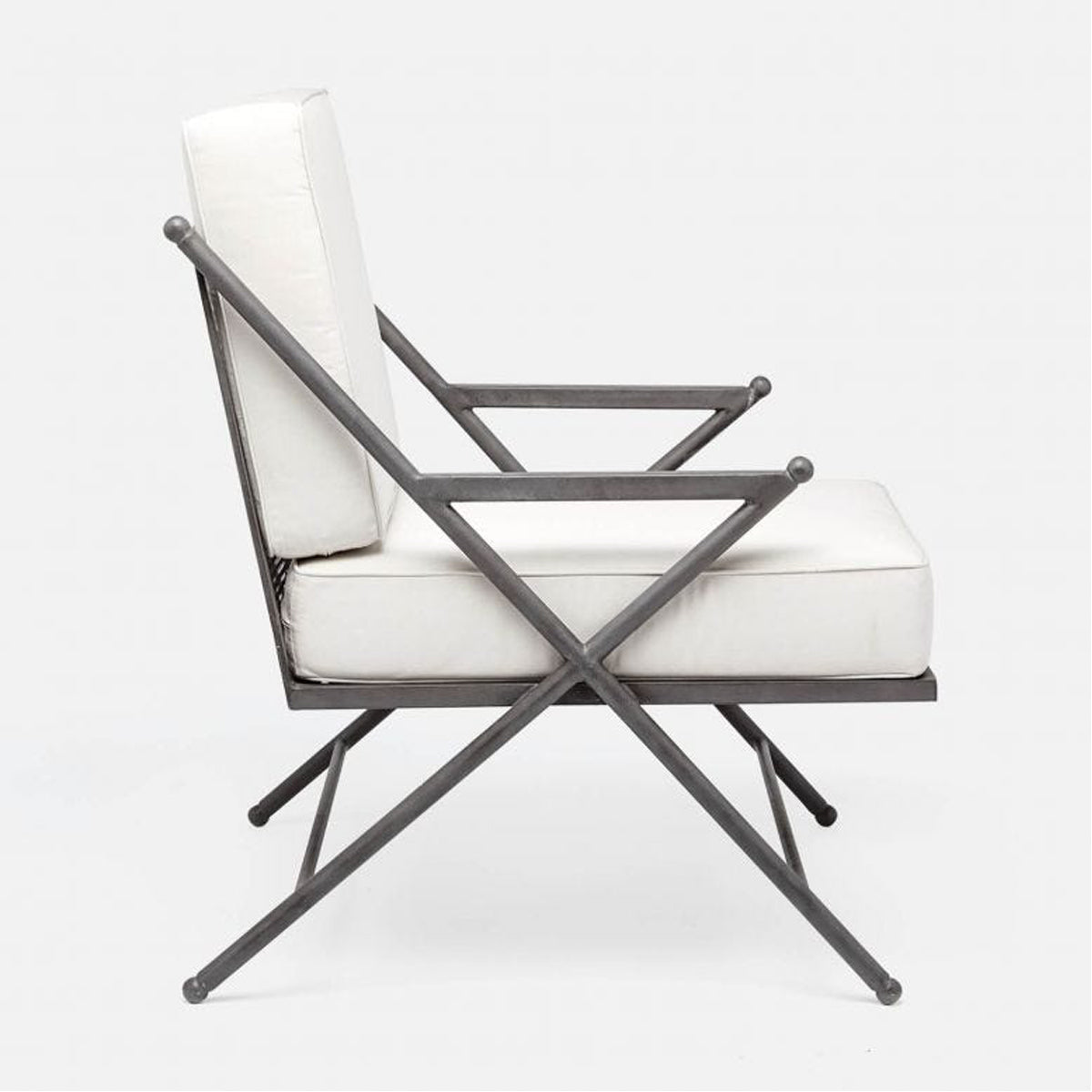 Made Goods Balta Metal XL Outdoor Lounge Chair, Clyde Fabric