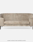 Made Goods Basset Contemporary Cabriole-Style Sofa, Garonne Leather
