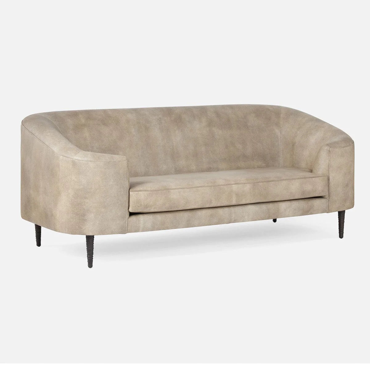 Made Goods Basset Contemporary Cabriole-Style Sofa in Weser Fabric