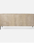 Made Goods Basset Contemporary Cabriole-Style Sofa, Rhone Leather