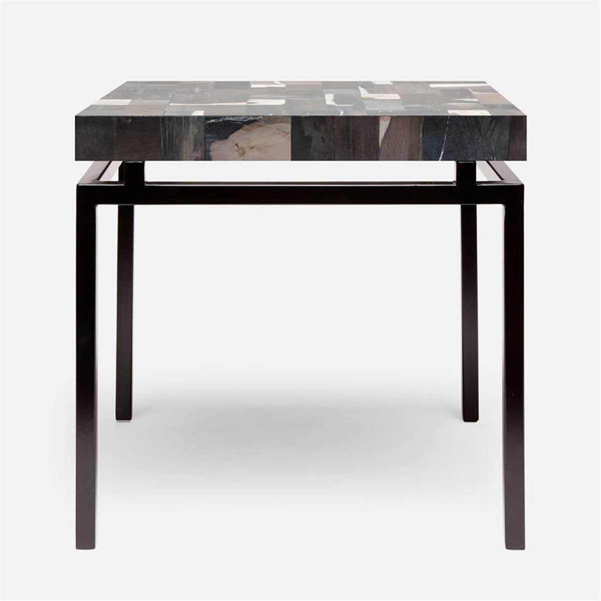 Made Goods Benjamin Floating Leg Side Table in Petrified Wood