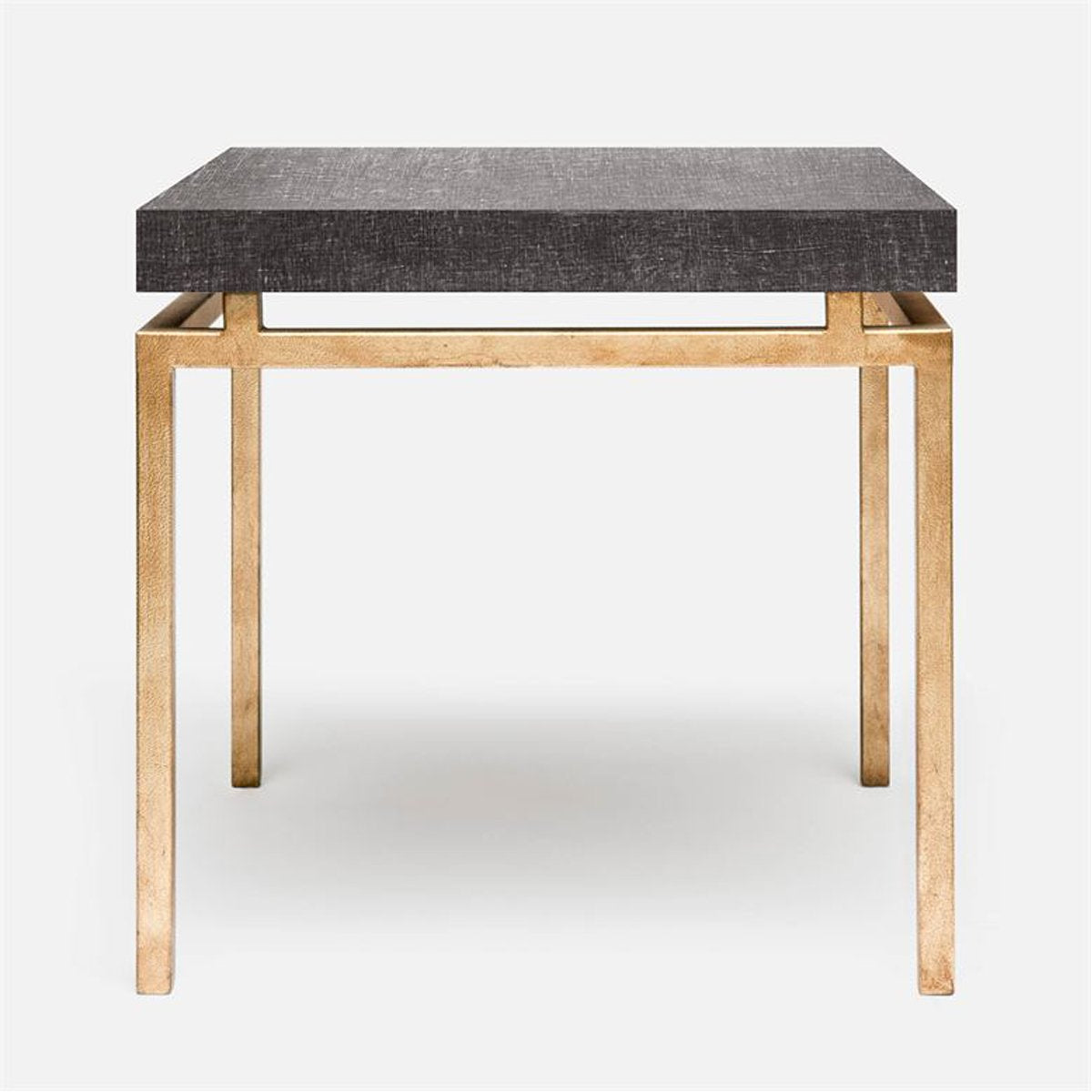 Made Goods Benjamin Floating Leg Side Table in Faux Linen