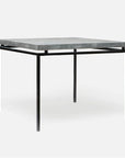 Made Goods Benjamin Floating Leg Game Table in Faux Shagreen Top