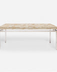 Made Goods Benjamin Floating Leg 48-Inch Coffee Table in Beige Crystal Stone Top