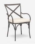 Made Goods Beverly Metal X-Back Outdoor Chair, Clyde Fabric