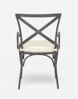 Made Goods Beverly Metal X-Back Outdoor Chair, Danube Fabric