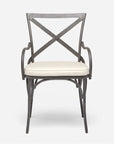 Made Goods Beverly Metal X-Back Outdoor Chair, Danube Fabric
