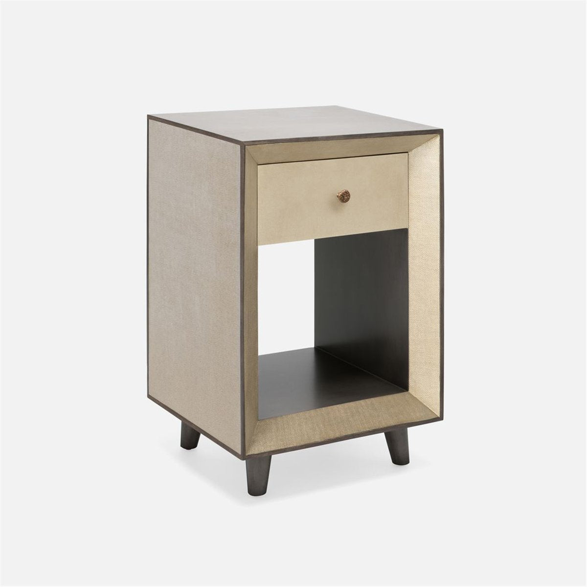 Made Goods Blaine Faux Canvas Single Nightstand