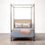 Made Goods Brennan Tall Textured Canopy Bed in Weser Fabric