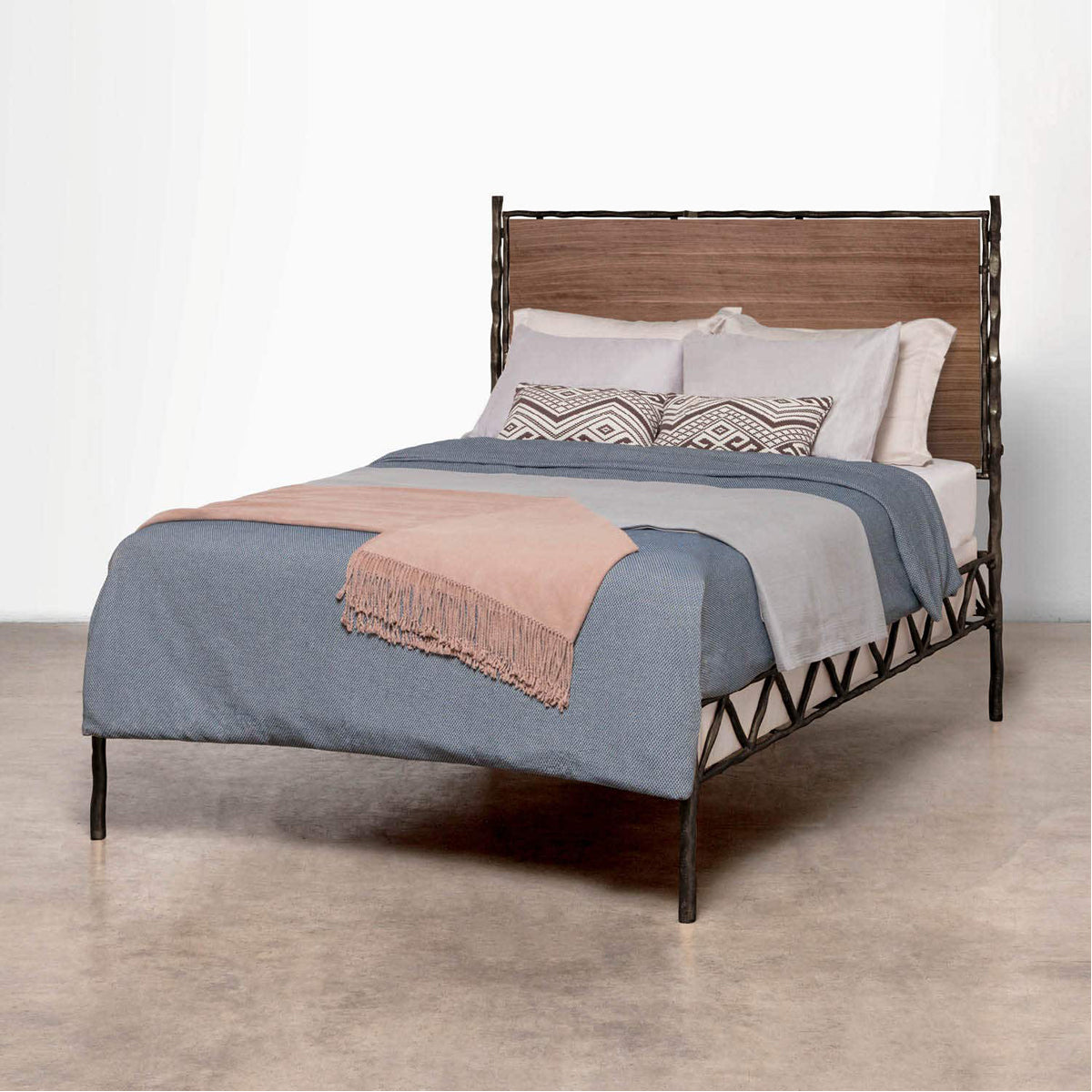 Made Goods Brennan Textured Bed in Weser Fabric