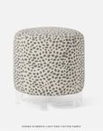 Made Goods Briar Upholstered Stool in Bassac Shagreen Leather