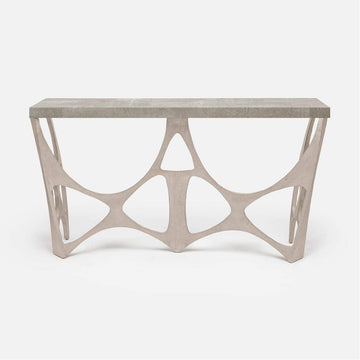 Made Goods Calloway Console Table in Faux Horn