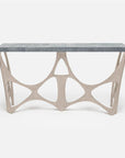 Made Goods Calloway Modernist Faux Shagreen Top Console Table