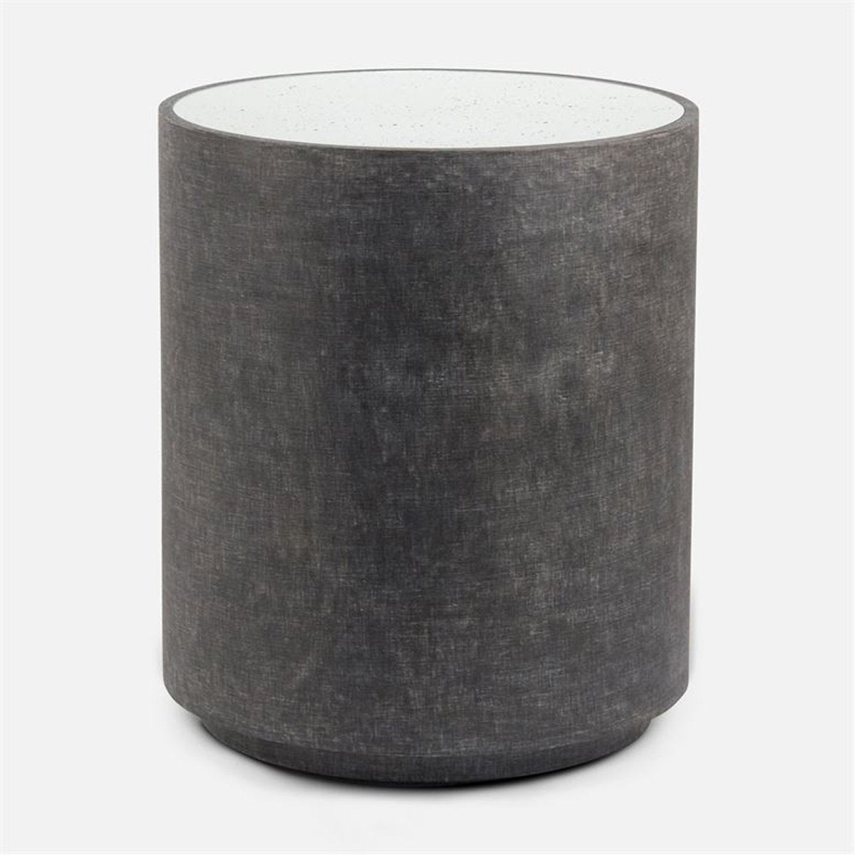 Made Goods Cara Faux Linen Side Table