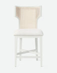 Made Goods Carleen Wingback Cane Counter Stool in Pagua Fabric