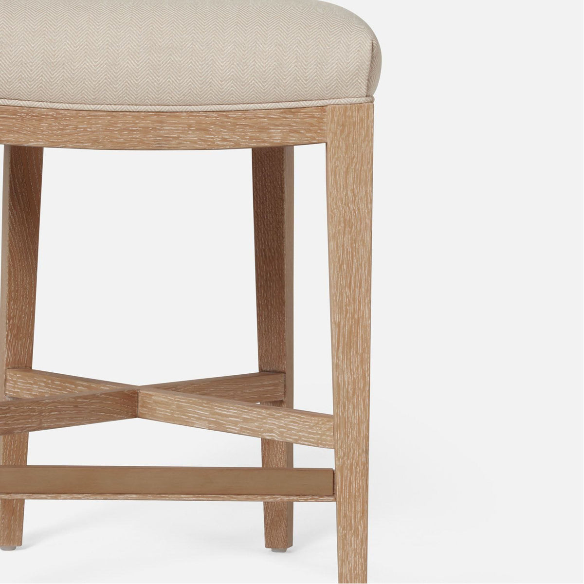 Made Goods Carleen Wingback Cane Counter Stool in Arno Fabric