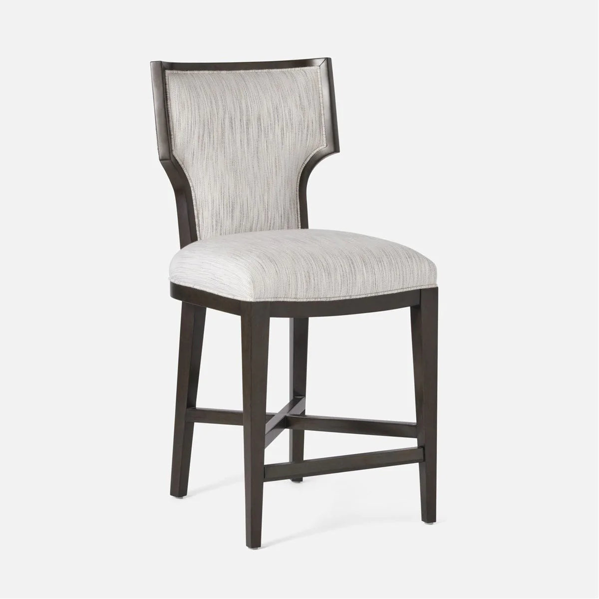 Made Goods Carleen Wingback Counter Stool in Humboldt Cotton Jute