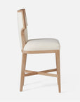 Made Goods Carleen Wingback Counter Stool in Brenta Cotton/Jute