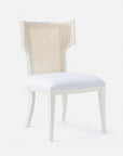 Made Goods Carleen Wingback Cane Dining Chair in Rhone Leather