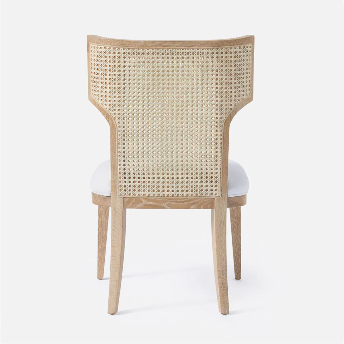 Made Goods Carleen Wingback Cane Dining Chair in Alsek Fabric