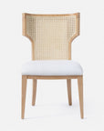 Made Goods Carleen Wingback Cane Dining Chair in Humboldt Cotton Jute