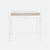 Made Goods Cassian Side Table in White Faux Horn