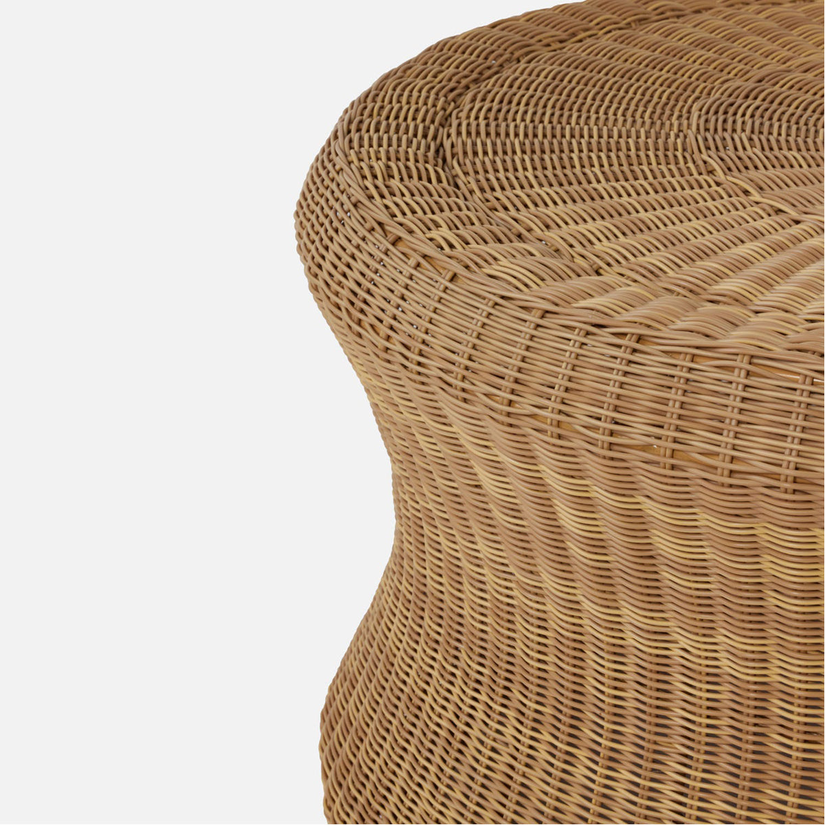 Made Goods Cecil Faux Wicker Oval Outdoor Coffee Table