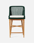 Made Goods Chadwick Woven Rope Outdoor Counter Stool in Havel Velvet