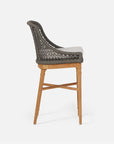 Made Goods Chadwick Woven Rope Outdoor Counter Stool in Pagua Fabric