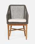 Made Goods Chadwick Woven Rope Outdoor Arm Chair in Pagua Fabric