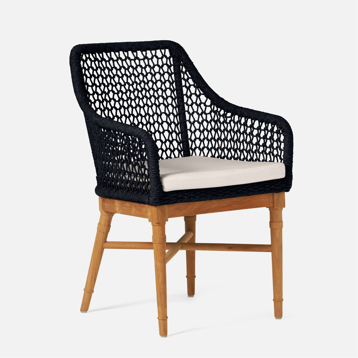 Made Goods Chadwick Outdoor Arm Chair in Liard Velvet