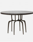 Made Goods Cyrano Metal Dining Table in Zinc Metal