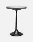 Made Goods Delancy Bistro Side Table in Faux Shagreen