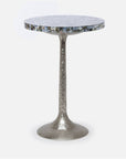 Made Goods Delancy Bistro Side Table in Resin and Shell
