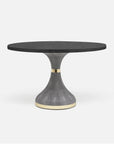 Made Goods Elis Dining Table in Faux Shagreen