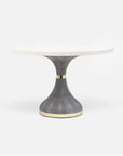 Made Goods Elis Dining Table in Faux Shagreen