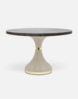 Made Goods Elis Dining Table in Zinc Metal