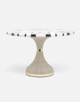 Made Goods Elis Dining Table in Black/White Geometric Marble